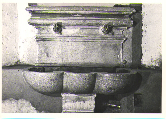 lavabo - bottega Italia meridionale (fine/inizio secc. XVIII/ XIX)