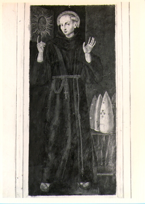 San Bernardino (dipinto) di O. M. R. S. F (sec. XVII)