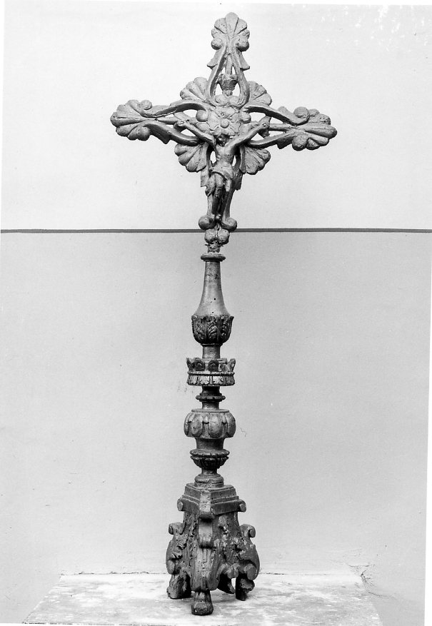 croce d'altare - bottega lucana (metà sec. XVIII)