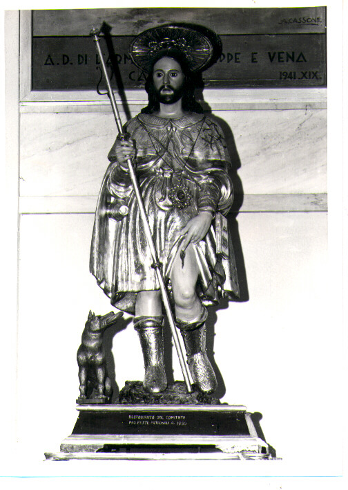 San Rocco (statua) - bottega lucana (metà sec. XVIII)