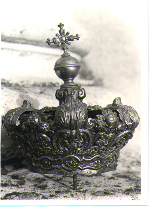 corona da statua - bottega napoletana (metà sec. XIX)