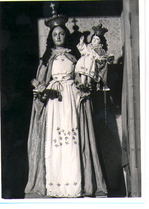Madonna del Rosario (statua) - bottega Italia meridionale (sec. XVII)