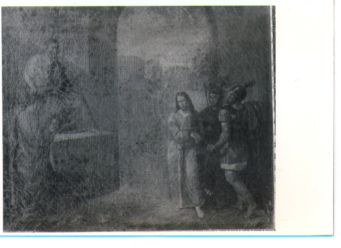stazione I: Gesù condannato a morte (dipinto, ciclo) - ambito Italia meridionale (fine/inizio secc. XVII/ XVIII)