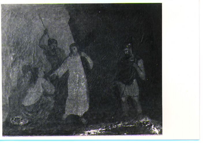 stazione VIII: Gesù consola le donne di Gerusalemme (dipinto, ciclo) - ambito Italia meridionale (fine/inizio secc. XVII/ XVIII)