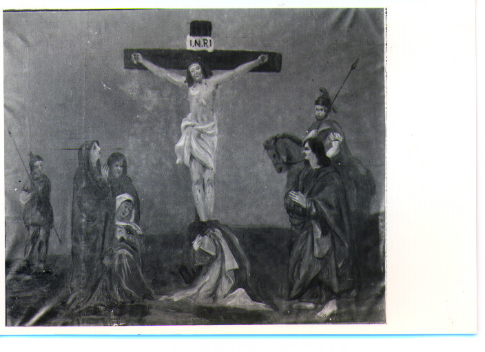 stazione XII: Gesù innalzato e morto in croce (dipinto, ciclo) - ambito Italia meridionale (fine/inizio secc. XVII/ XVIII)