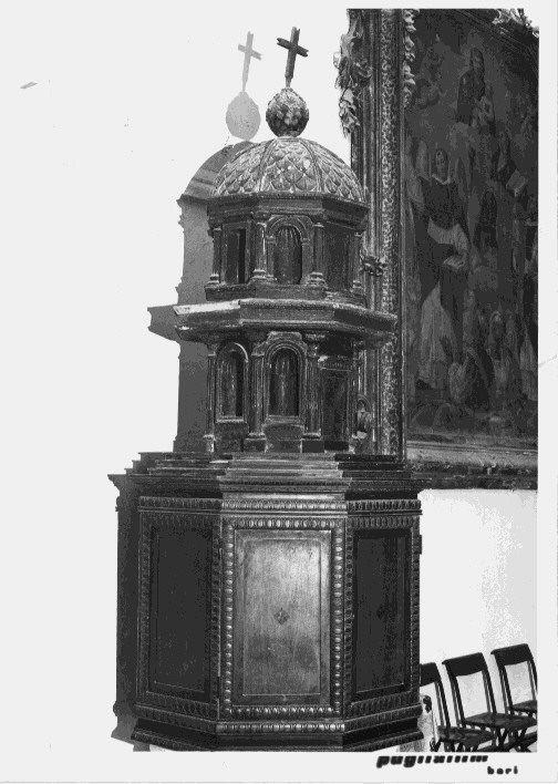 coperchio del fonte battesimale - bottega Italia meridionale (fine/inizio secc. XVII/ XVIII)