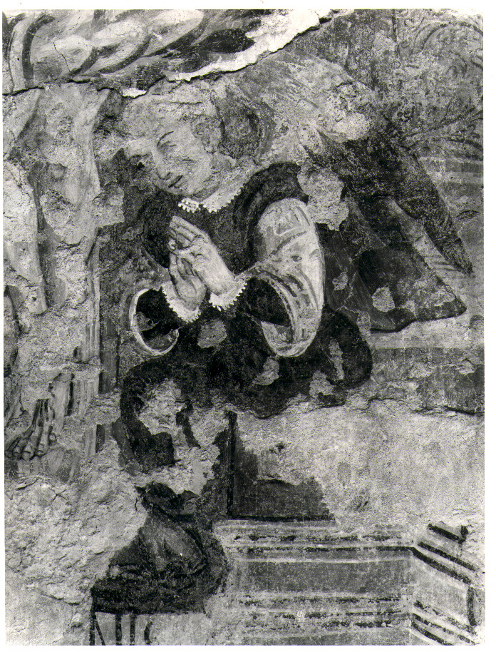 crocifissione di Cristo (dipinto, frammento) - ambito Italia meridionale (sec. XVI)