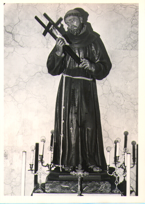 San Francesco d'Assisi (statua) - bottega Italia meridionale (inizio sec. XIX)