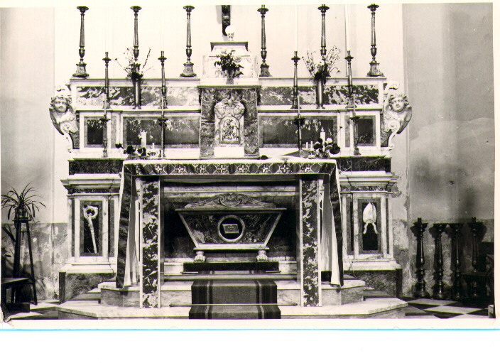 altare maggiore - ambito lucano (fine sec. XVIII)