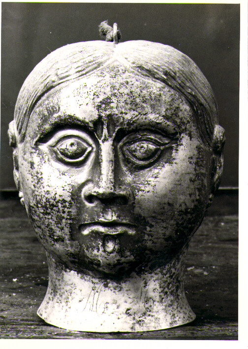 testa di giovinetta, ritratto di donna (scultura) - bottega napoletana (sec. XIX)