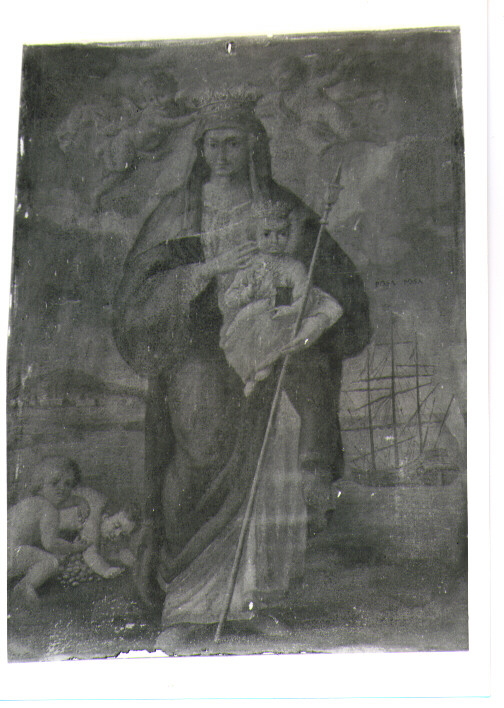 Madonna incoronata col Bambino, Madonna con Bambino (dipinto) - bottega Italia meridionale (sec. XIX)