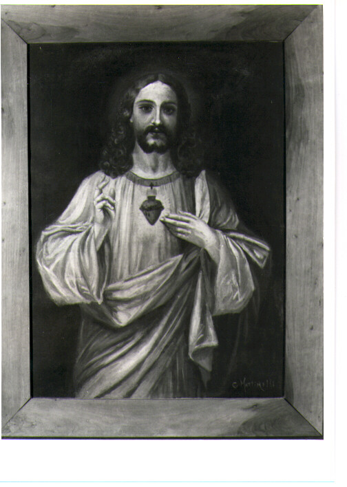 Sacro Cuore di Gesù (dipinto) di Martinelli C (inizio sec. XX)