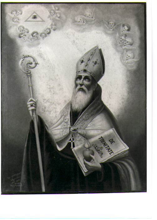 Sant'Agostino (dipinto) di Suor L. R (sec. XX)