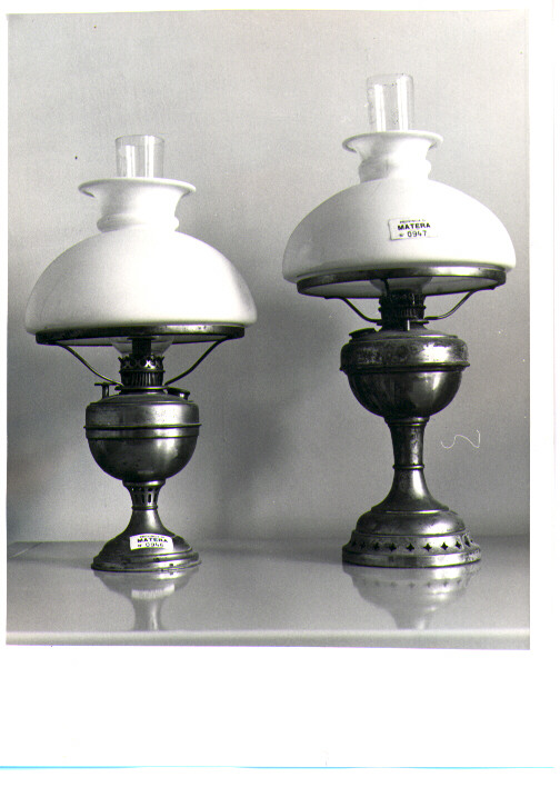 lampada da tavolo, coppia - bottega Italia meridionale (sec. XIX)