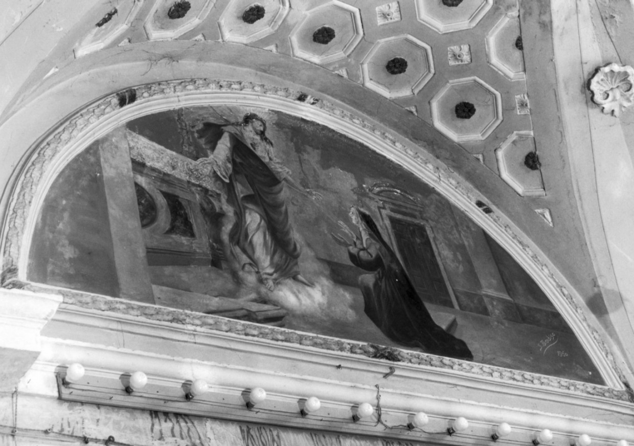 apparizione del Sacro Cuore di Gesù a santa Margherita Maria Alacoque (dipinto) di Paradiso Sebastiano (sec. XX)