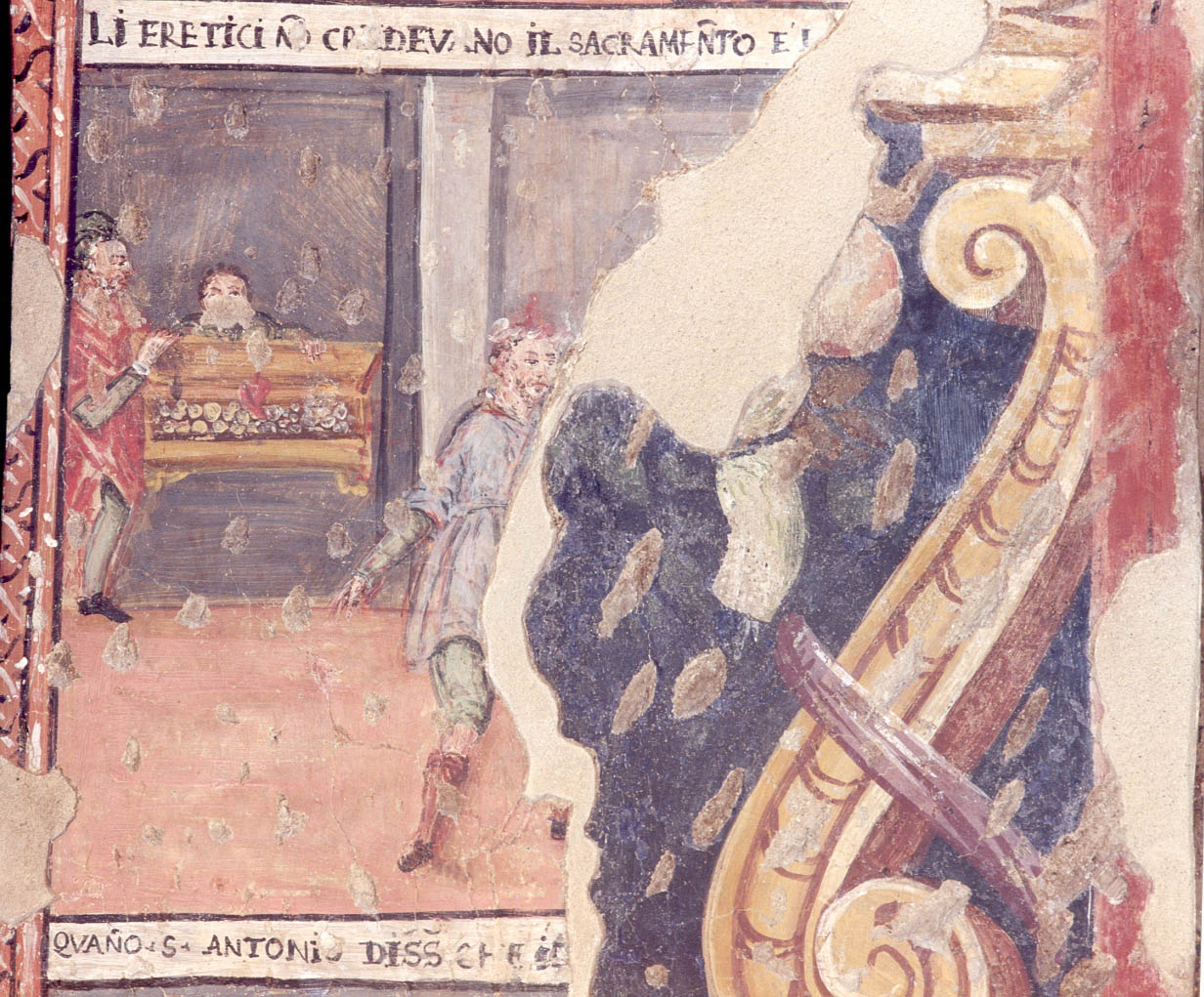 miracolo di S. Antonio (dipinto, ciclo) - ambito Italia meridionale (fine/inizio secc. XVI/ XVII)