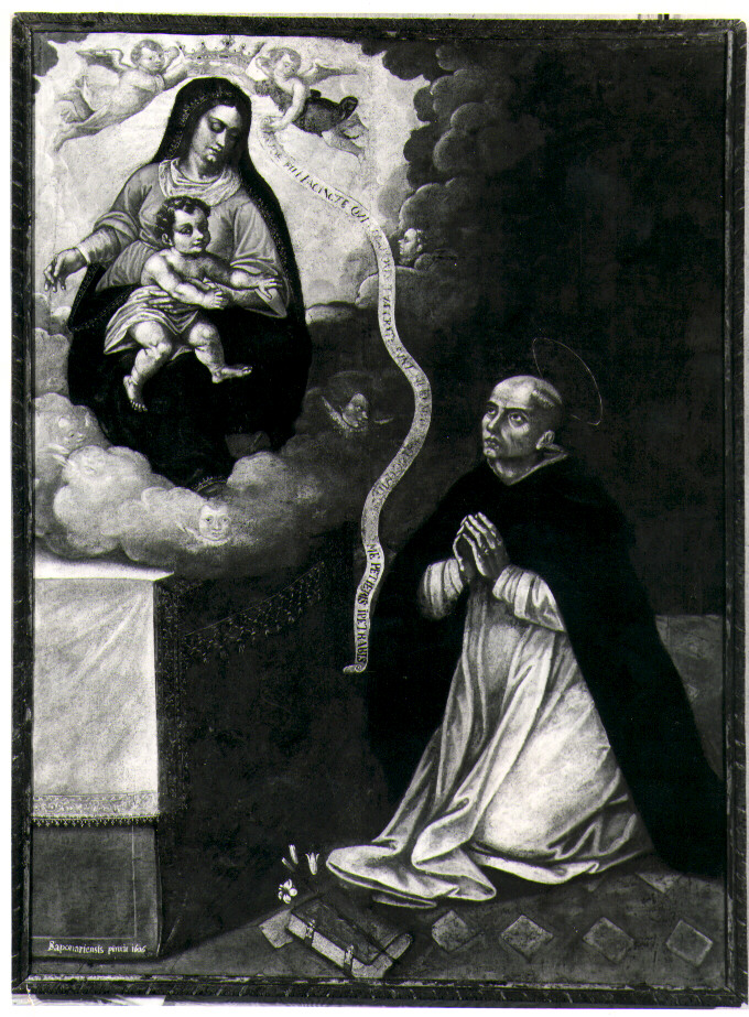 apparizione della Madonna col Bambino a San Giacinto (dipinto) - ambito napoletano (inizio sec. XVIII)