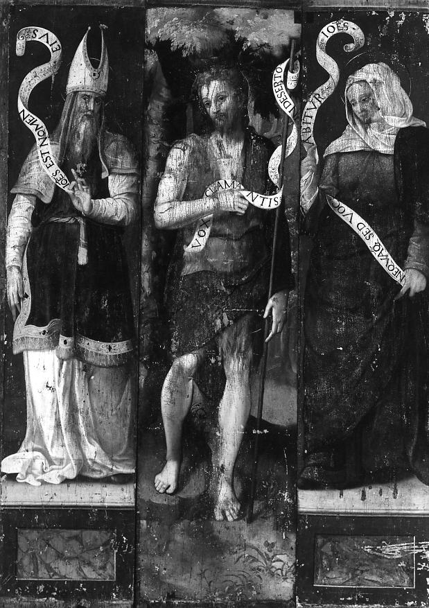 San Giovanni Battista tra i santi Zaccaria e Elisabetta, San Giovanni Battista (polittico) - ambito veneto (ultimo quarto sec. XV)