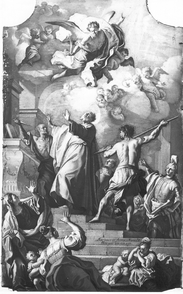martirio di San Matteo (dipinto) di De Majo Ludovico (sec. XVIII)