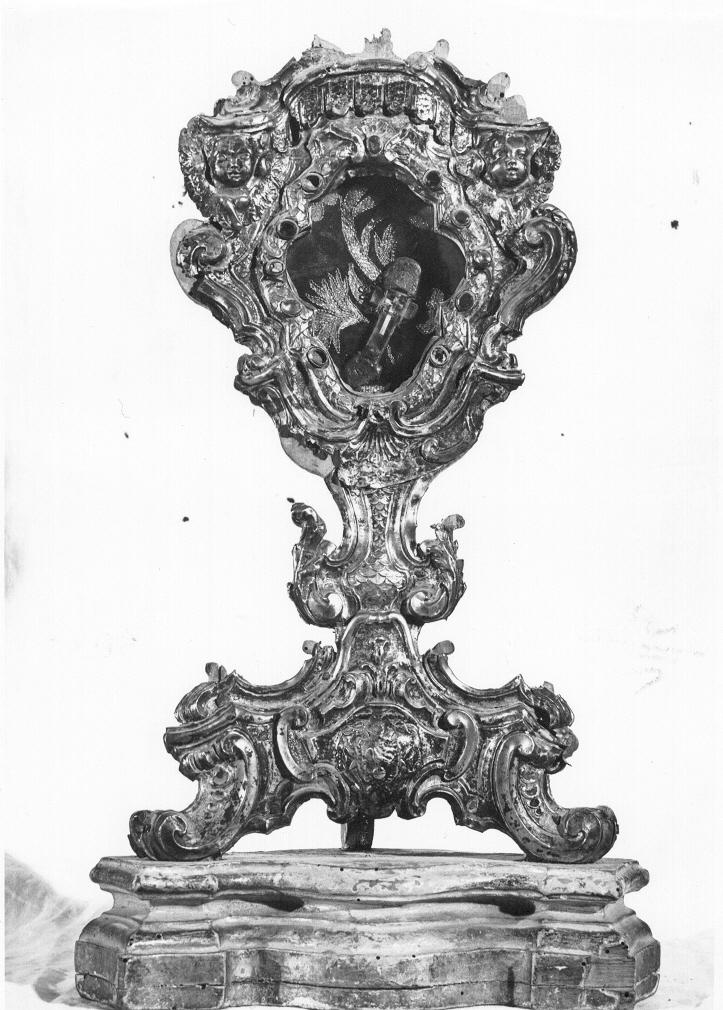 reliquiario - a ostensorio - bottega napoletana (metà sec. XVIII)