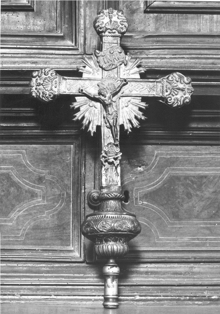 croce processionale - bottega lucana (secondo quarto sec. XIX)
