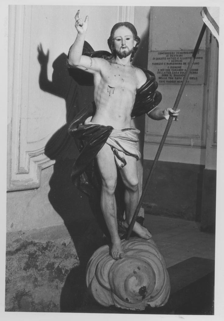 Cristo redentore benedicente (statua) - bottega napoletana (fine/inizio secc. XVIII/ XIX)