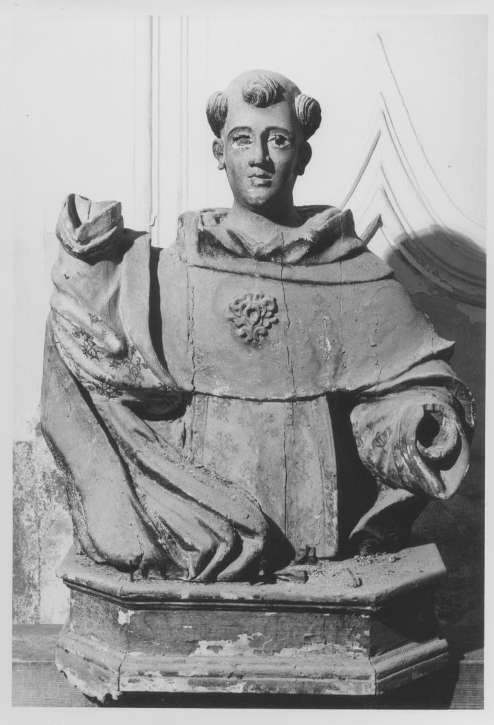 Santo domenicano (reliquiario - a busto) - bottega napoletana (prima metà sec. XVIII)