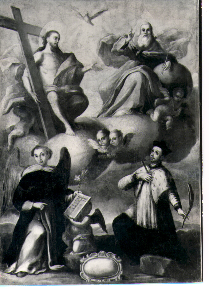 adorazione della Trinità (dipinto) - ambito napoletano (sec. XVIII)