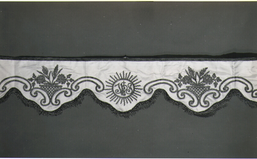 drappellone del baldacchino processionale - manifattura Italia meridionale (fine sec. XIX)