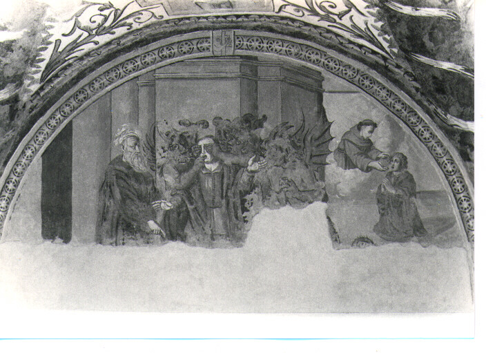 Sant'Antonio da Padova guarisce un indemoniato (dipinto) di Sciarra Giuseppe (sec. XVII)