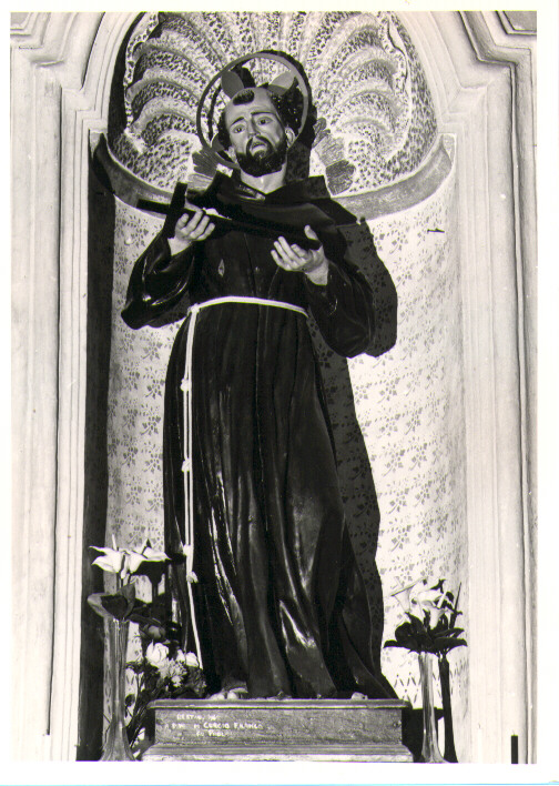 San Francesco d'Assisi (statua) - bottega napoletana (seconda metà sec. XVIII)