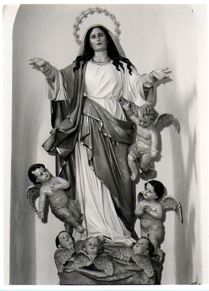 Madonna Assunta con angeli (statua) - bottega Italia meridionale (prima metà sec. XX)