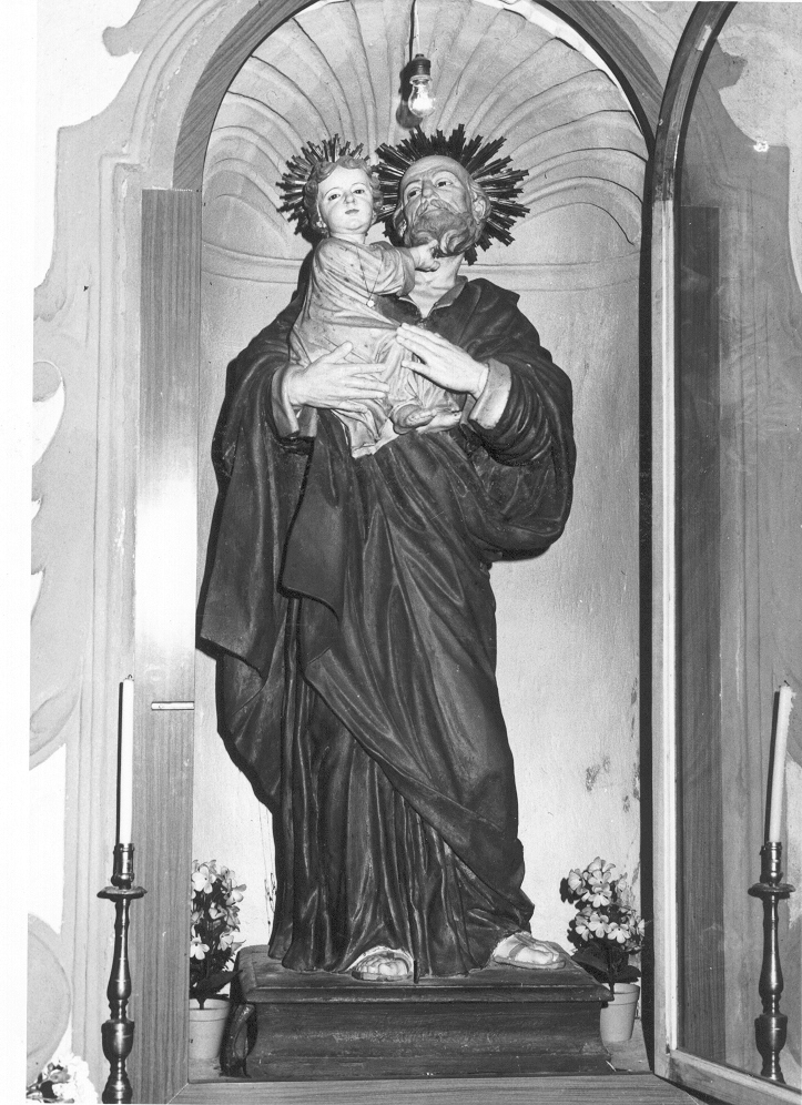 San Giuseppe e Gesù Bambino (statua) - bottega napoletana (metà sec. XIX)