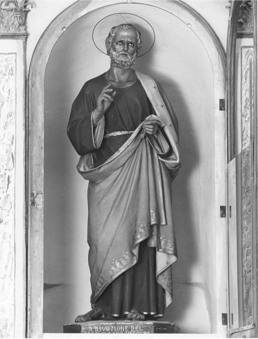 San Pietro Apostolo (statua) di Malecore Giuseppe (primo quarto sec. XX)