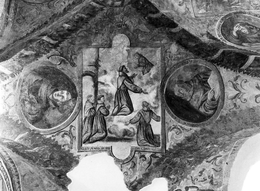 San Francesco d'Assisi in estasi parla con Cristo (dipinto, ciclo) di Sciarra Giuseppe (sec. XVII)