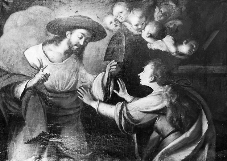 apparizione di Cristo risorto a Santa Maria Maddalena (dipinto) di Oliva Domenico Simone (seconda metà sec. XVIII)