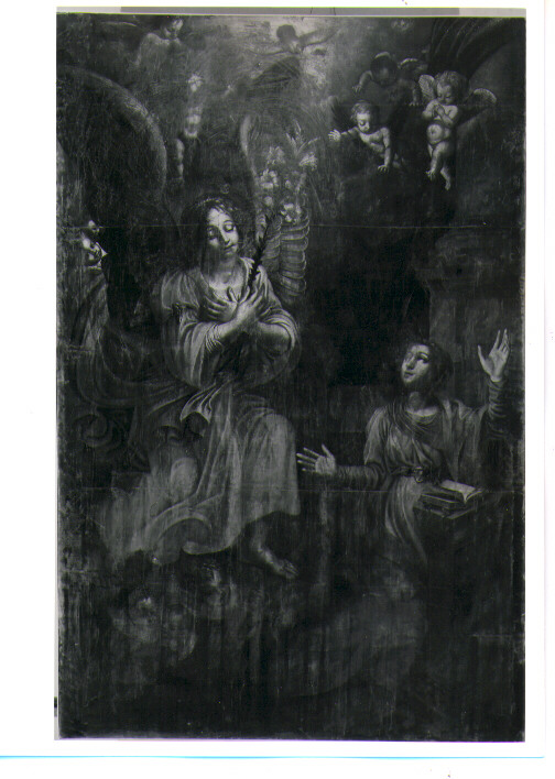 Annunciazione (dipinto) di Ferri Pietro Antonio (attribuito) (secc. XVI/ XVII)