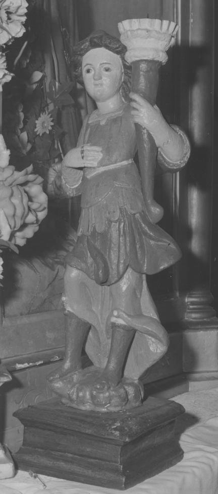 candelabro - a statua, serie - bottega Italia meridionale (sec. XIX)