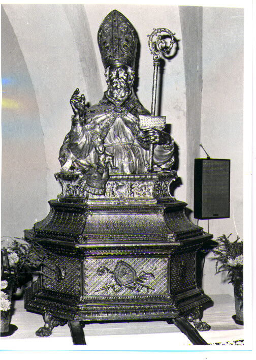 San Biagio (reliquiario - a busto) di De Blasio Domenico (sec. XVIII)