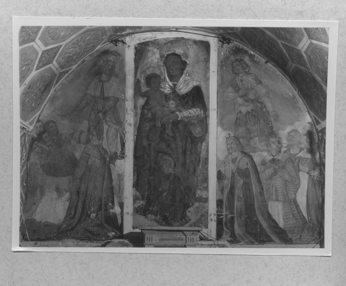 San Rocco e figure, San Rocco (dipinto, elemento d'insieme) - ambito lucano (fine/inizio secc. XVI/ XVII)