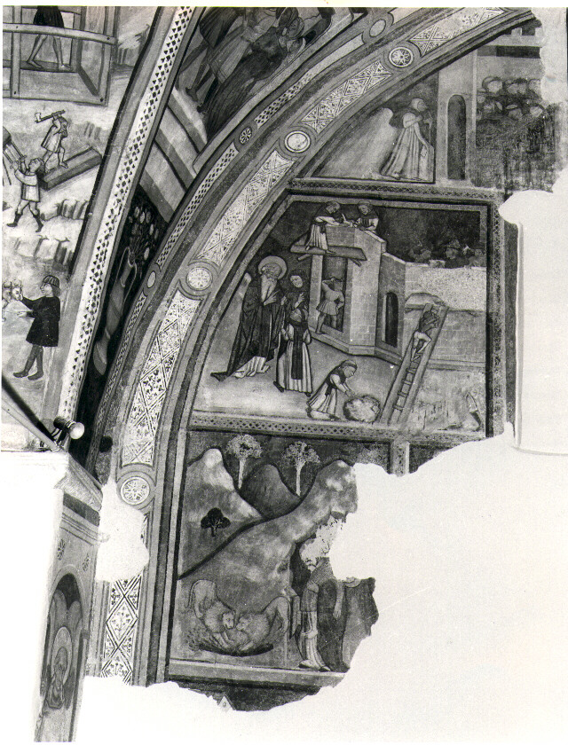 Storie di Sant'Antonio Abate e di San Paolo Eremita (dipinto, ciclo) - ambito umbro-marchigiano (sec. XV)