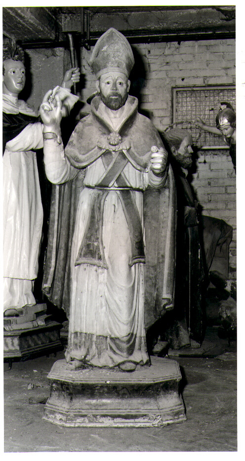 Santo vescovo (statua) - bottega Italia meridionale (sec. XIX)