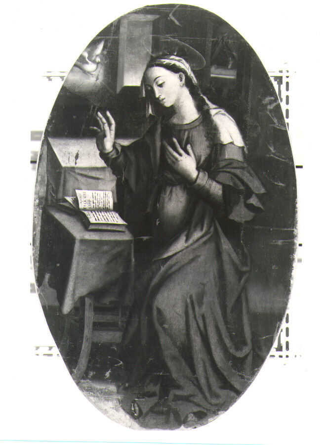 Madonna annunciata (dipinto) - ambito Italia meridionale (fine sec. XVI)