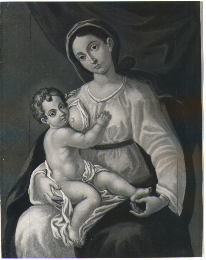 Madonna con Bambino (dipinto) - ambito Italia meridionale (sec. XIX)