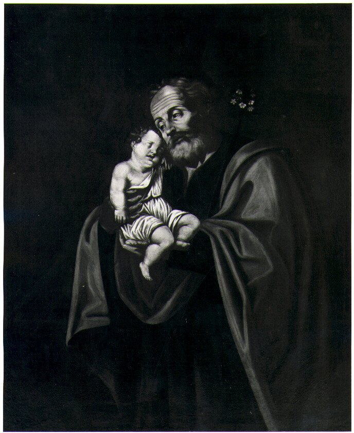 San Giuseppe e Gesù Bambino (dipinto) - ambito Italia meridionale (prima metà sec. XVII)