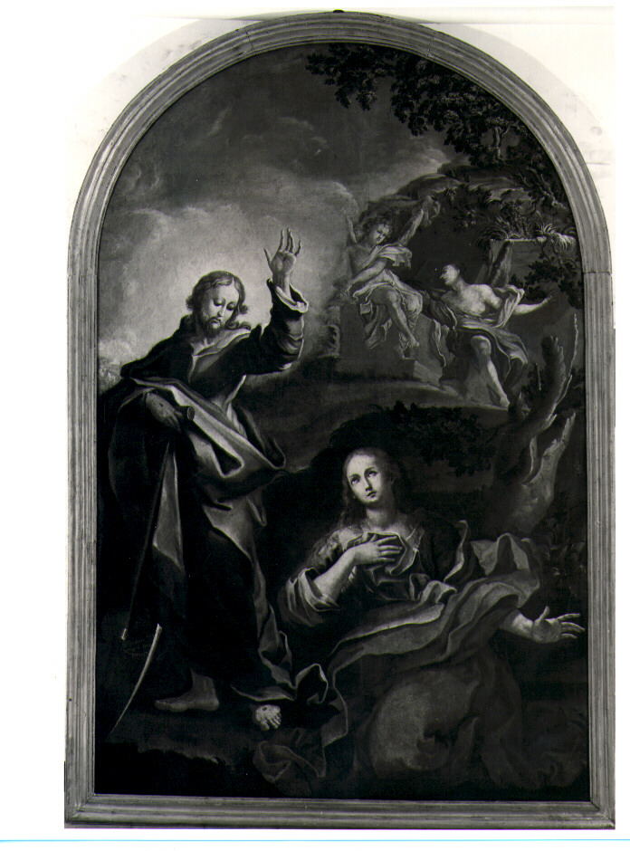 apparizione di Cristo risorto a Santa Maria Maddalena (dipinto) di Marangelli Nicola (fine/inizio secc. XVII/ XVIII)
