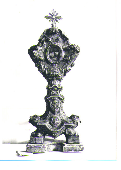 reliquiario - a ostensorio di Ajello Sebastiano (seconda metà sec. XVIII)