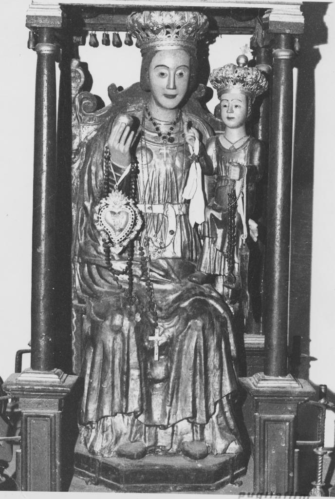 Madonna in trono con Bambino (statua) - bottega napoletana (seconda metà sec. XV)