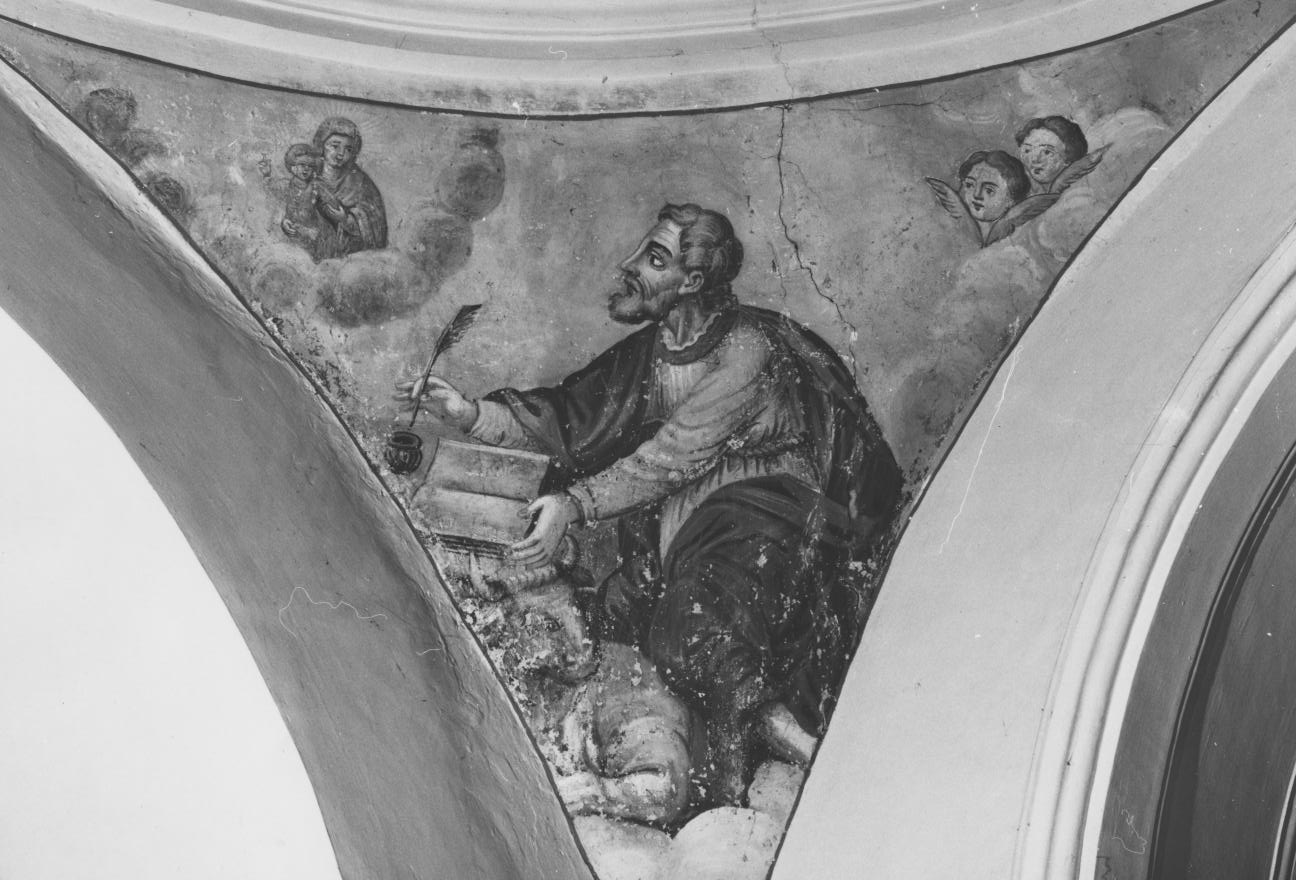 San Luca Evangelista (decorazione pittorica, ciclo) - ambito Italia meridionale (fine/inizio secc. XVIII/ XIX)