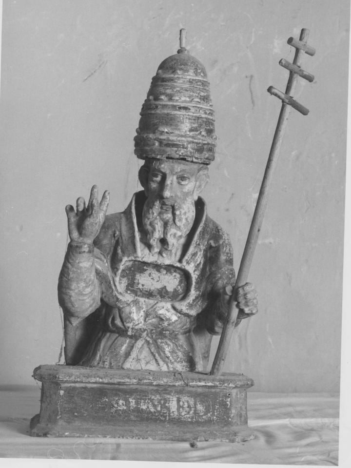 San Gregorio Magno (reliquiario - a busto) - bottega napoletana (secondo quarto sec. XVII)